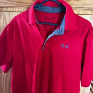 Under Armour Red Performance Polo Shirt